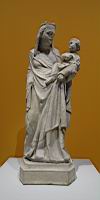 Statue, Vierge a l'Enfant (par Giovanni Pisano, v 1315, Marbre)(2)